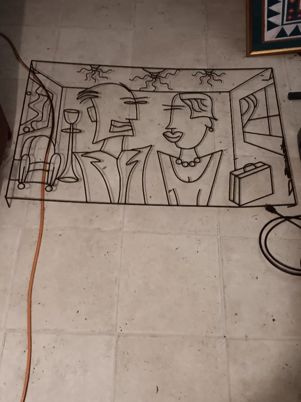 Debusk black wire art